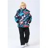 WOWULOVELY Big Boy's 2-Piece Colorblock Snow Pants and Jacket Snowsuit