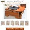 Premium Bamboo Sofa Arm Tray Table -Wooden Couch Arm Tray
