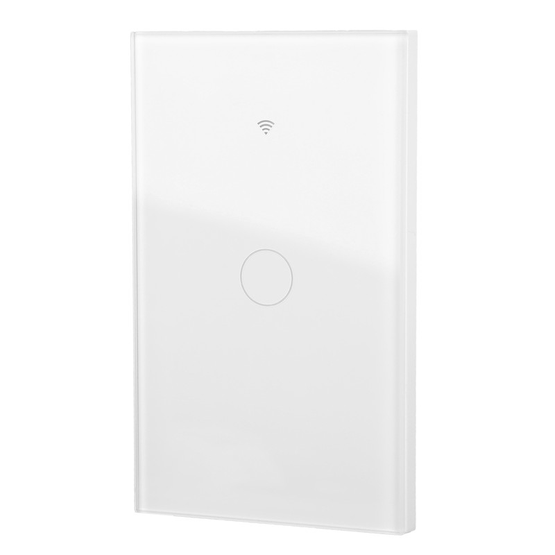 Intelligent WIFI Touch Switch Single Fire 1 Channel White AC