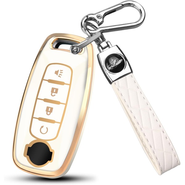 QBUC Key Fob Cover for Nissan, Car Key Fob Protector