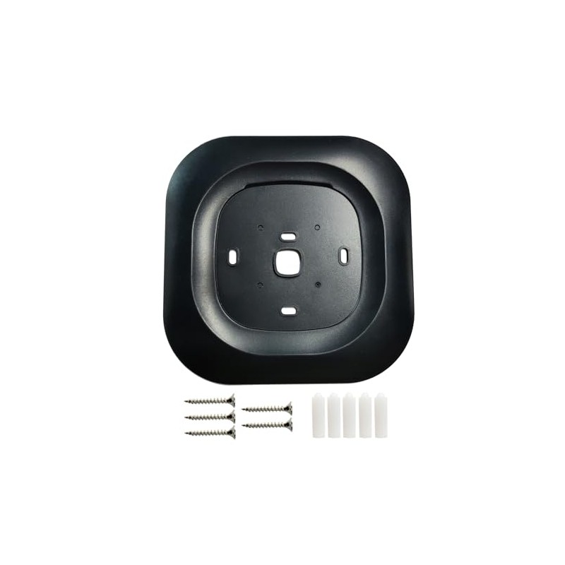 CAMGJORT Black Thermostat Decorative Wall Plate Bracket Compatible with New