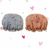 Mikinona 2pcs Women Bathing Cap Cap Bathing Accessories Double Layer