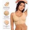 FeelinGirl Minimizer Bras Post Surgery Compression Front Closure Bra Wirefree