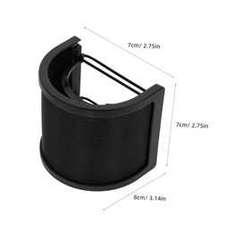 VICASKY Double Layer Microphone Windscreen Cover u Shape Pop Filter for Noise Isolation Recording Live Streaming and Voice Recognition Quick Setup and Versatile Use