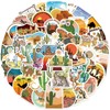Travel Stickers,Desert Stickers Adventure Aesthetic Outdoor Stickers,50Pcs Camel Cactus Stickers