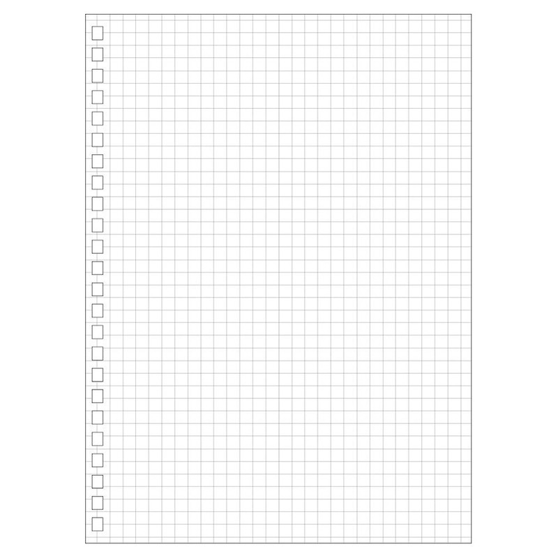 リヒトラブ ツイストリングノート専用リーフ A5 24穴 方眼 1組=30枚入り N1650S