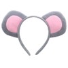 EMEISAN Grey Mouse Fancy Costume set Mice Ears Headband Nose