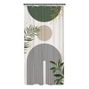 Mitpok Small Stall RV Shower Curtain 36Wx72H Half Single Sage