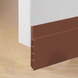 Door Seal, Door Broom, Under Door Weather Strip, Under Door Seal (1, Brown)