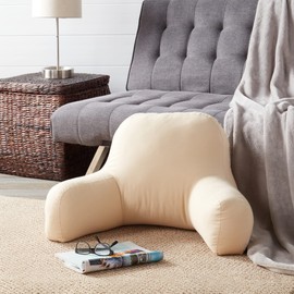 Greendale Home Fashions Cotton Duck Junior Bed Rest Pillow, Tan