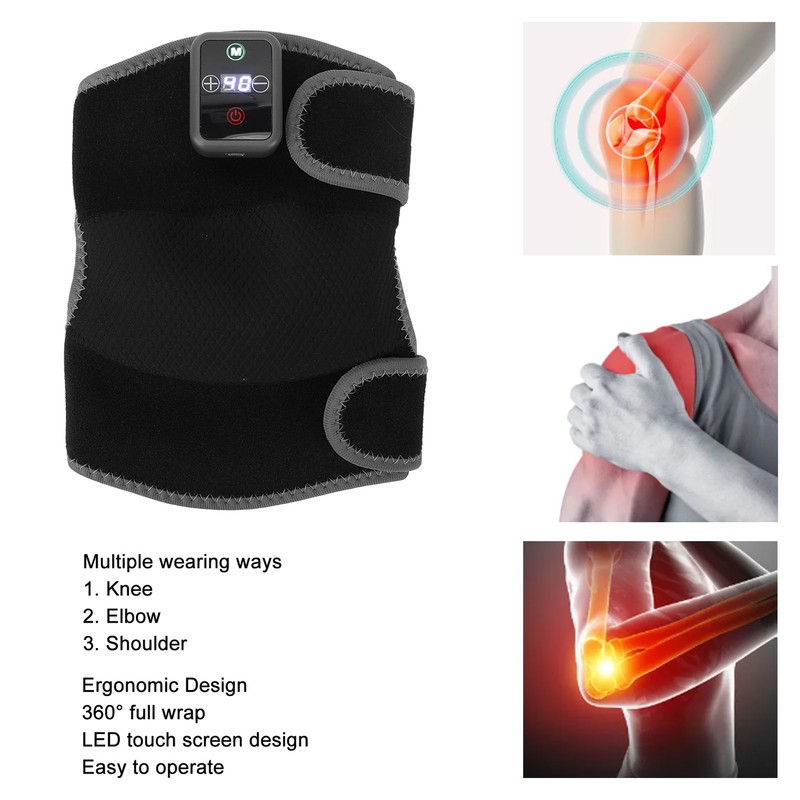 2 in 1 Heated Knee Brace Wrap Hot Compress Reduce