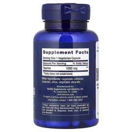 Life Extension, Taurine, 1,000mg, 90 Veggie Capsules / Life Extension (라이프익스텐션), 타우린, 1,000mg, 베지 캡슐 90정