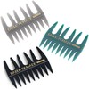 BABLO POMADE Mesh Comb (Black, Gray and Green), 3 Piece
