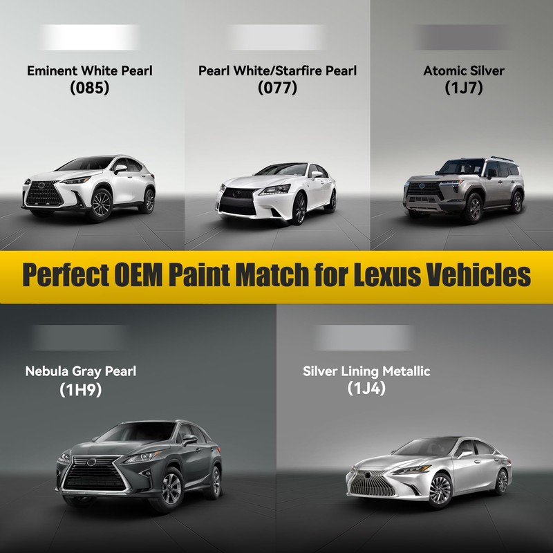 (1H9) Nebula Gray Pearl Touch Up Paint Compatible with Lexus,