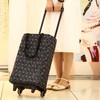 WithGood Foldable Insulated Shopping Cart Shopping Cart (Black Pattern)