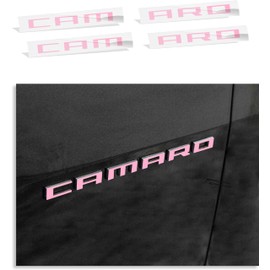 Fender Badge Overlay Decal - 2010-2015 Camaro LS, LT, RS, SS - (Color: Pink)