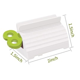 TFJAYTOO 6 PACK Toothpaste Squeezer, Toothpaste Squeezer Rollers，Toothpaste Tube Squeezers Clip Holder Stand Winder
