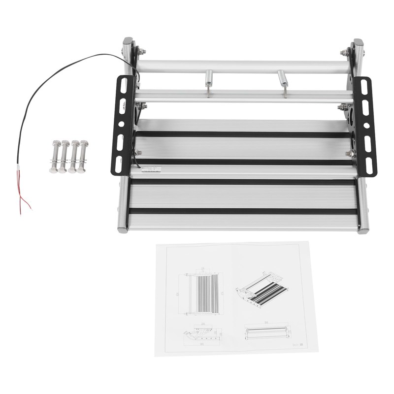 ATOLOMOTOR Folding RV Step with LED Light,330lbs Load Capacity Aluminum