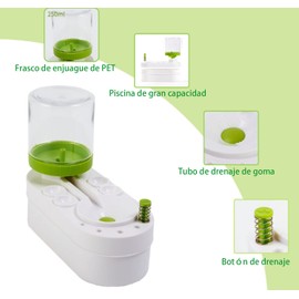 NELAPARO Limpiador de Pinceles de Pintura, Suministros de Arte, Limpiador de Pinceles de Pintura para Artista, Enjuague de Pinceles de Pintura para, Acuarela y Pinturas a Base de Agua