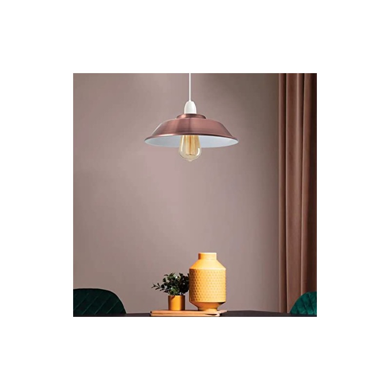 LEDSone Lampshade for Ceiling Light Industrial Replacement Shade Metal Ceiling