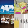 Plastic Clothespins Utility Clothes Strong Traceless Pins, 16Pcs Non-Slip Windproof