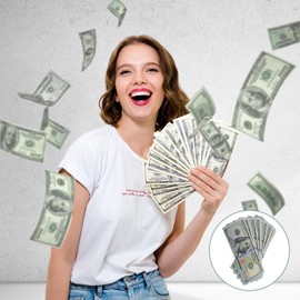 Play Money Dollar Notes, Prop Money, Fake Field Tickets, Play Money Children, Fake Money, Copy Money, for Children Shopping, Cash Pretend Casino Accessories, Film Play Banknotes Toy, 120 Sheets x 100