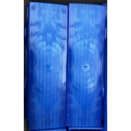 W.C. Manufacturing (2 Pack) 12” x 3” Boat Trailer Non Marking Blue Molded Rubber Keel Pad NEW!!