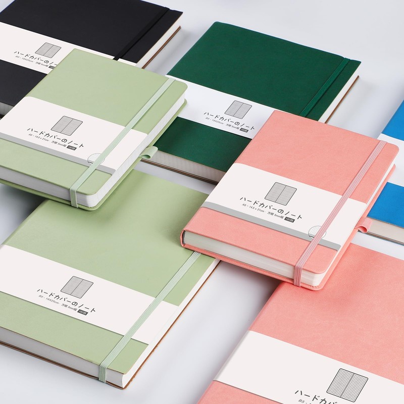 AHGXG Thick Journal Graph Notebook - 320 Pages Numbered A5