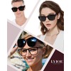 LVIOE Fit Over Glasses Sunglasses Polarised, Cateyes Frame Ladies Wrap
