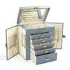 KAMIER Jewelry Box for Women, 6-Layer Large Jewelry Organizer Box