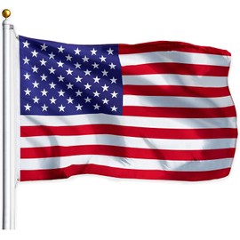 G128 Combo Pack: USA American Flag 3x5 Ft 75D Printed Stars & Florida State Flag 3x5 Ft 75D Printed