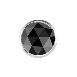 0.11-0.13 Cts Black Diamond Mens Stud Earring in 14K White Gold - Valentine's Day Sale