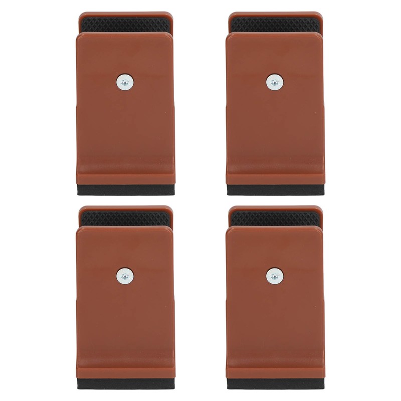 4pcs Adjustable Furniture Risers with Screw Clamp Rubber Bed Couch