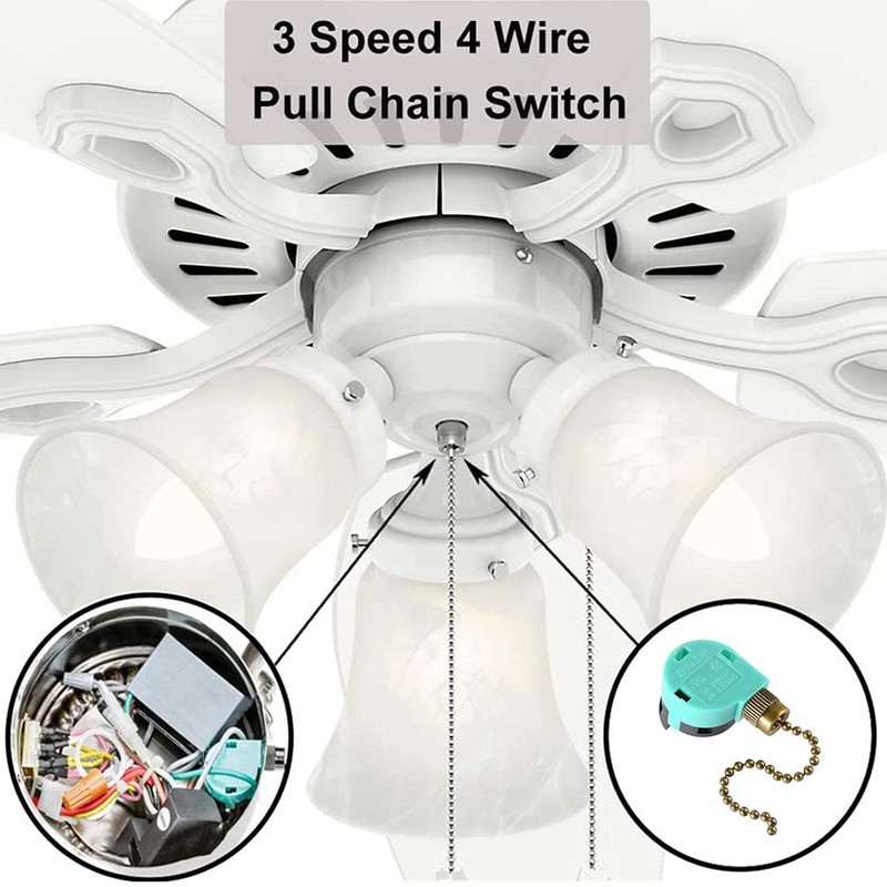 Ceiling Fan Switch Zing Ear ZE-268S6 Pull Chain Switch 3