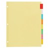Office Essentials 11467 Plastic Insertable Dividers, 8-Tab, Letter