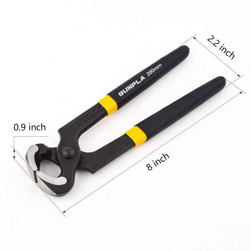 Gunpla Carpenters Pincers Wire Cutting Pliers Nail Puller 8 inch