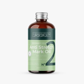 Generation Mama Anti Stretch Mark Oil 100ml - Ideal for Pregnancy - 100% Natural Vegan Body Oil, Prevents and Improves Appearance of Scars, Stretch Marks, Uneven Skin Tone and Dehydrated Skin