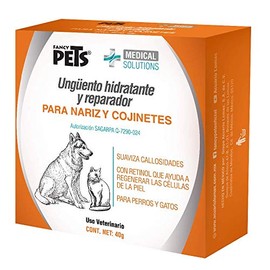Fancy Pets Medical Solution Ungúento Hidratante y Reparador para Piel y Cojinetes de Perro y/o Gato + Pasta Denal para Perr con 90 Gramos Sabor Hierbabuena