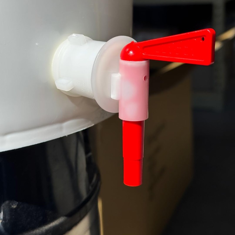 5 Gallon Bucket Spigot Kit, 3-Pack, Red and White, Easy