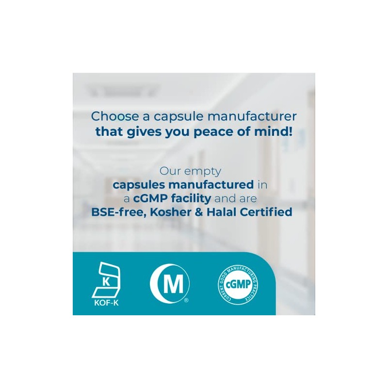 Capsuline Clear Size 00 Empty Vegetarian Capsules by Capsuline -