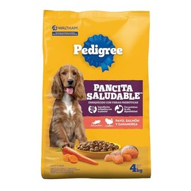 Pedigree Pancita Saludable Croquetas para Perros Adultos Sabor Salmón, Pavo y Zanahoria 4kg
