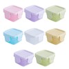 woojfcang 8 Pcs Mini Food Containers with Lid Sauce Pots