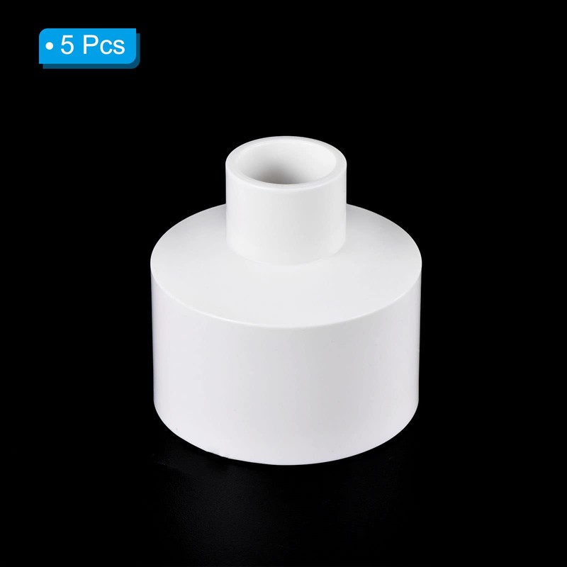 PATIKIL PVC Reducer Pipe Fitting 50mm to 20mm ID, 2