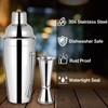Cocktail Shaker 750 ml Jigger 25/50 ml with Internal Measuring
