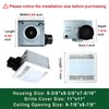 Akicon Bathroom Fan with Light Ultra Quiet 90CFM 1.5Sone Ventilation