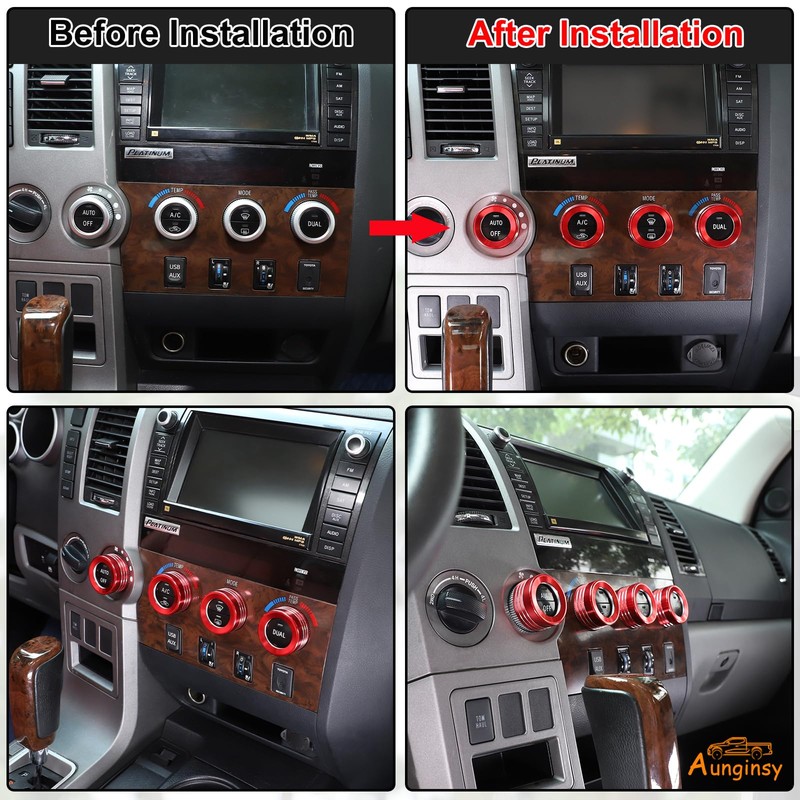 Car Centre Console Air Conditioner Switch Button Knob Cover Compatible