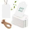 SallyFashion 200PCS Gift Tags, 2.8×1.7 Inch Hang Tags with String