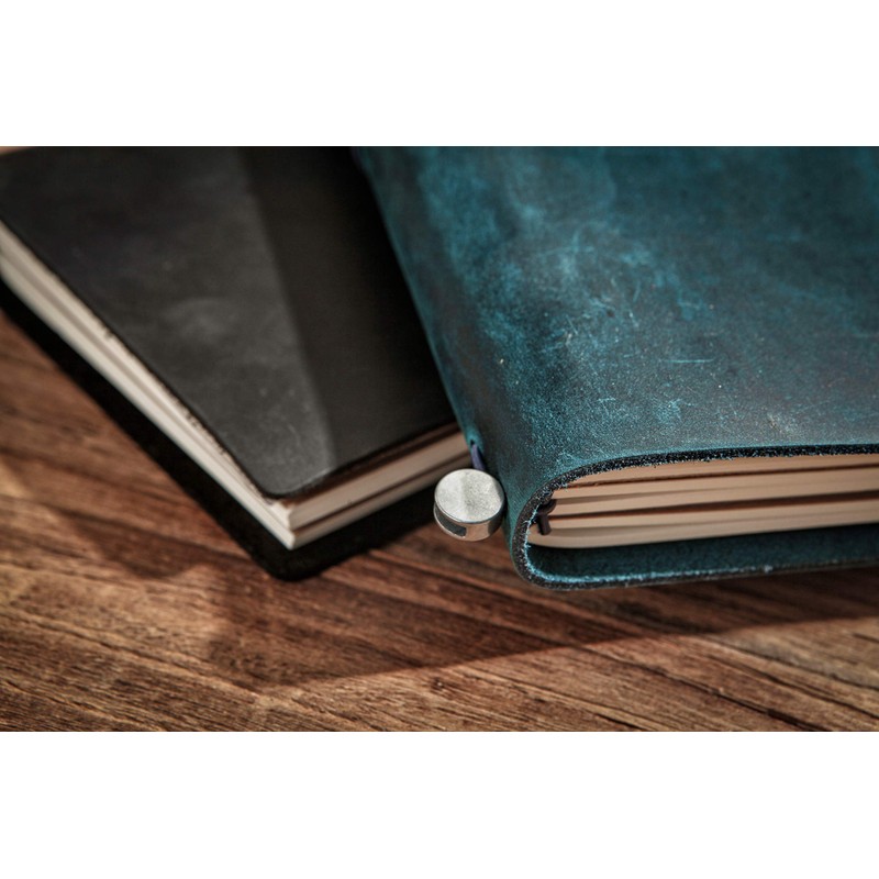 Collasaro Leather Notebook, Genuine Leather, Notebook, Journal, A5 Size, Red