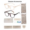 LEXNHOM 2 Pack Square Blue Light Glasses for Woman,Lightweight Blue