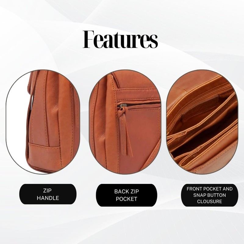 Lloyd Baker Genuine Leather Crossbody Bag, Soft Shoulder Handbag with